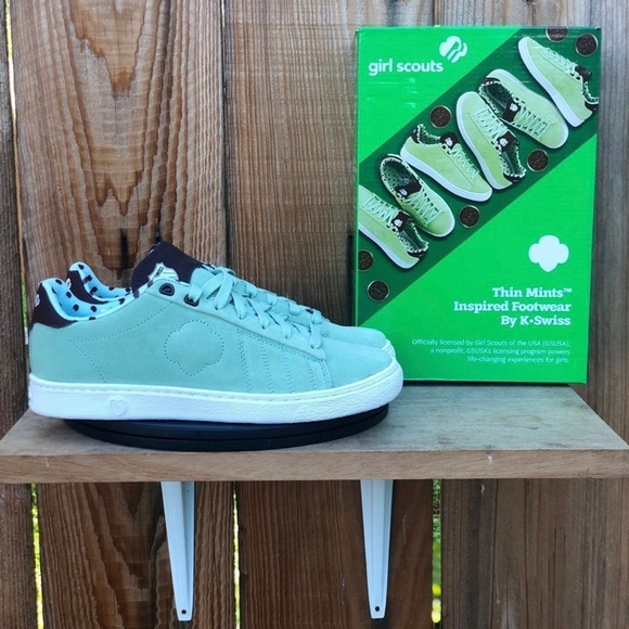 K-Swiss Other - NEW NIB RARE K-Swiss X Girl Scouts Thin Mints Court '66 Varsity Low LIMITED EDTN
